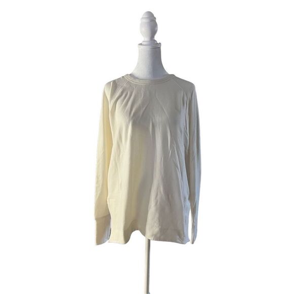Athleta Womem's White Classic Coaster Luxe Relaunch Sweatshirt Size Small NWT - Picture 1 of 6